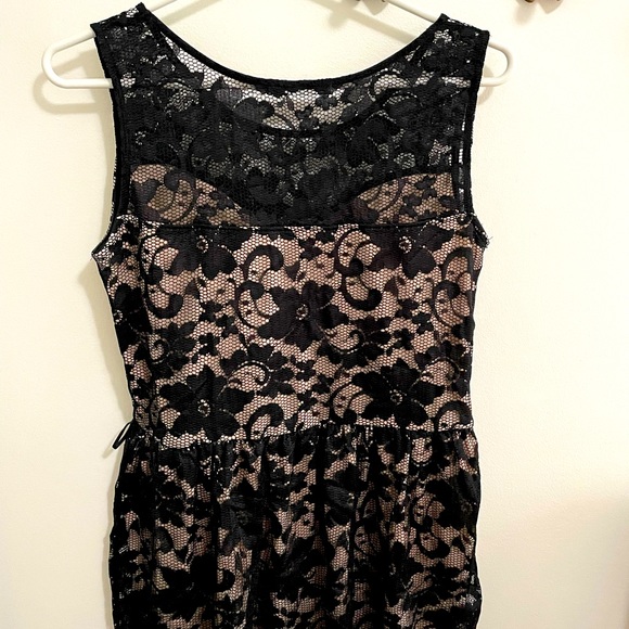 Lace cocktail dress black & cream - Picture 4 of 8